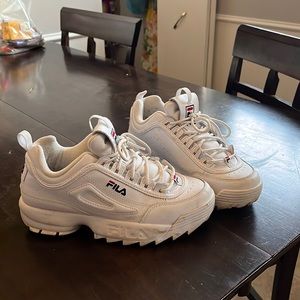 Gently owned Fila chunky bottom sneakers